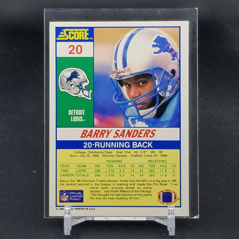 1990 SCORE - B. SANDERS -