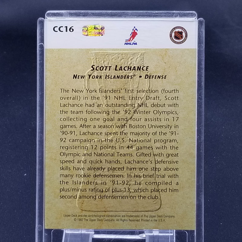 1992 UPPER DECK - CALDER CANDIDATES - S. LACHANCE -