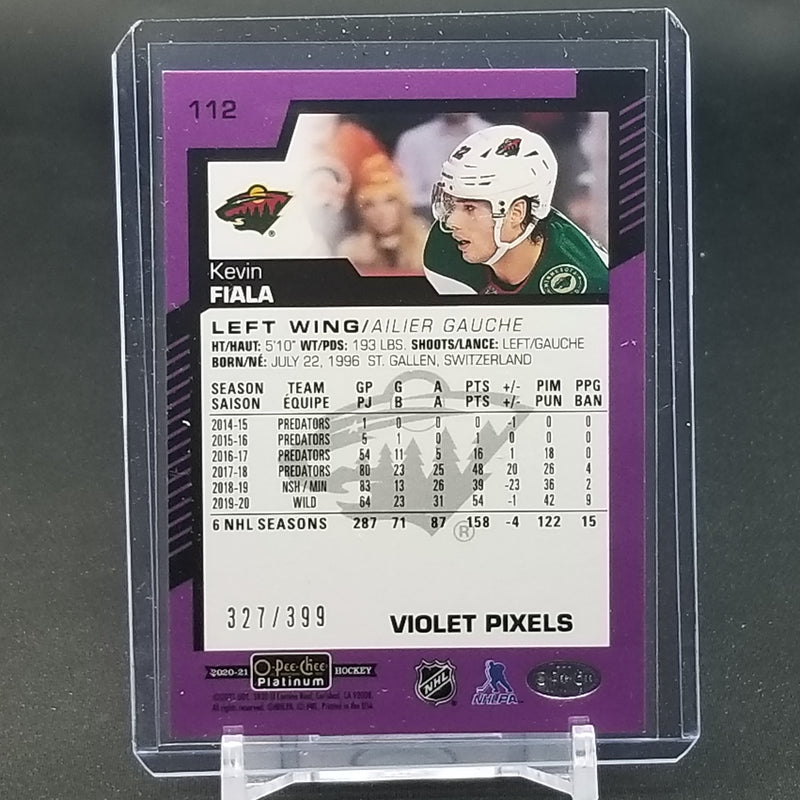 2020 UPPER DECK O-PEE-CHEE PLATINUM - VIOLET PIXELS - K. FIALA - #112 - #'D/399