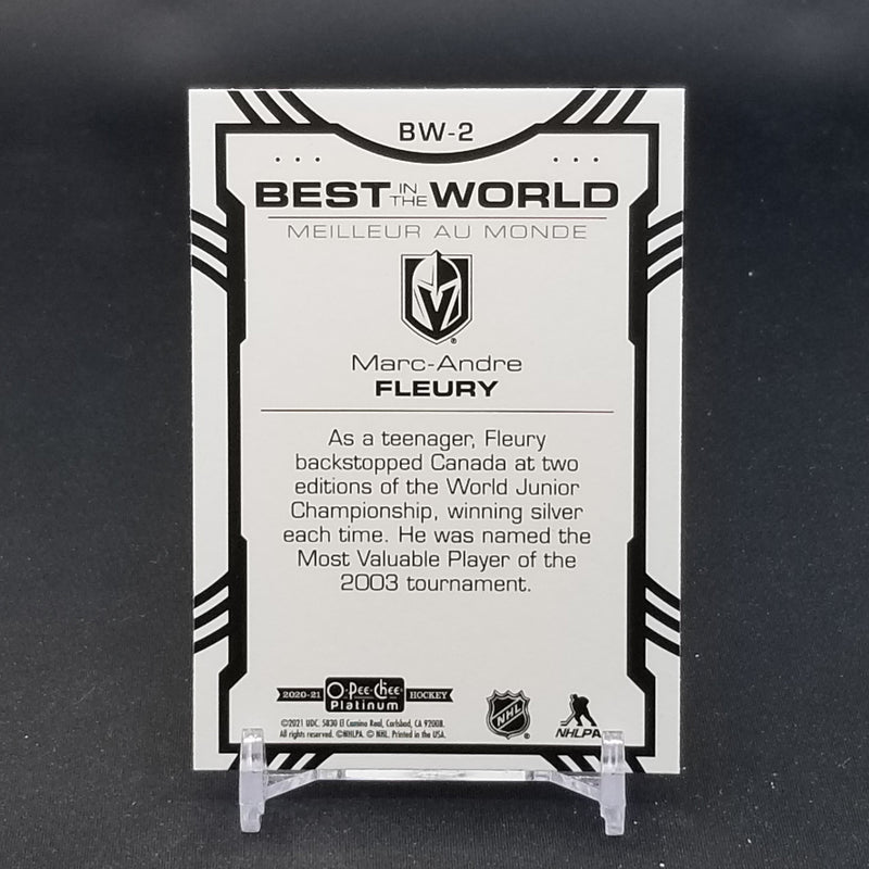 2020 UPPER DECK O-PEE-CHEE PLATINUM - BEST IN THE WORLD - SELECT PLAYER BELOW