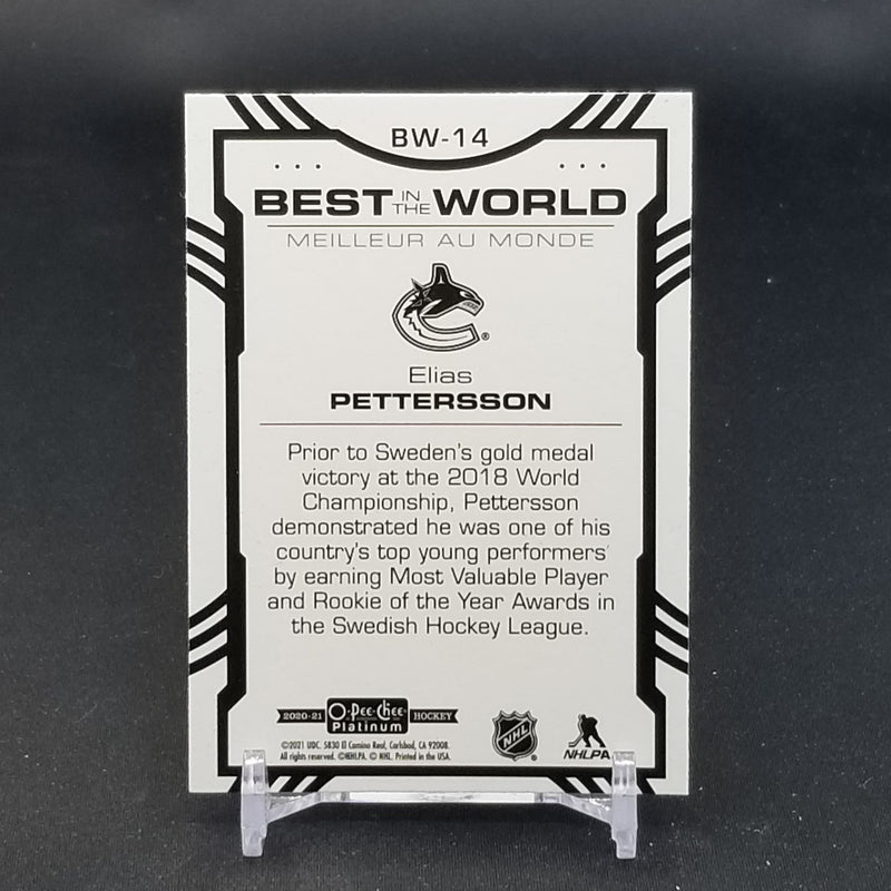 2020 UPPER DECK O-PEE-CHEE PLATINUM - BEST IN THE WORLD - SELECT PLAYER BELOW