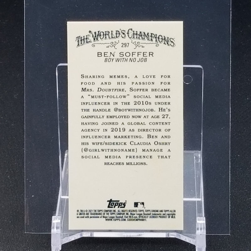 2021 TOPPS ALLEN & GINTER CHROME - MINI - B. SOFFER -