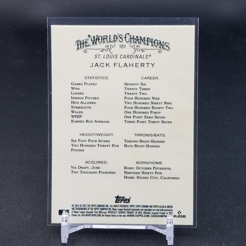 2021 TOPPS ALLEN & GINTER CHROME - REFRACTOR - J. FLAHERTY -