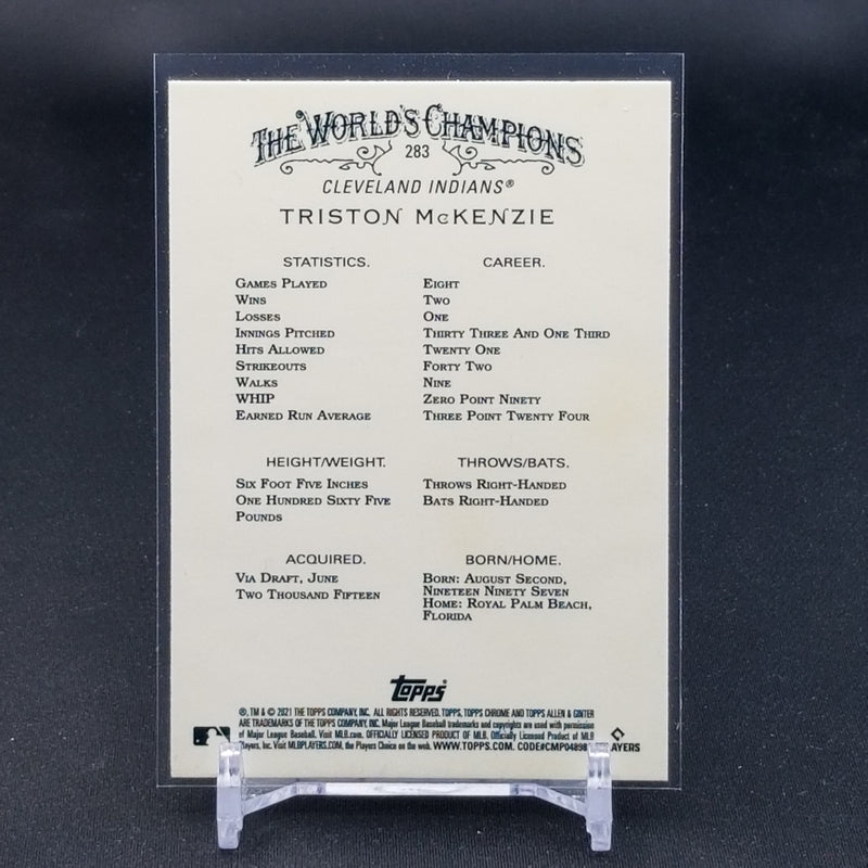 2021 TOPPS ALLEN & GINTER CHROME - T. MCKENZIE -