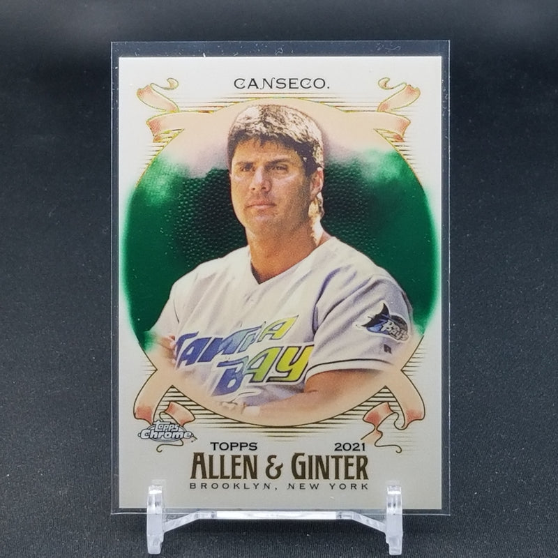 2021 TOPPS ALLEN & GINTER CHROME - GREEN REFRACTOR - J. CANSECO - #64 - #'D/99