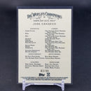 2021 TOPPS ALLEN & GINTER CHROME - GREEN REFRACTOR - J. CANSECO - #64 - #'D/99