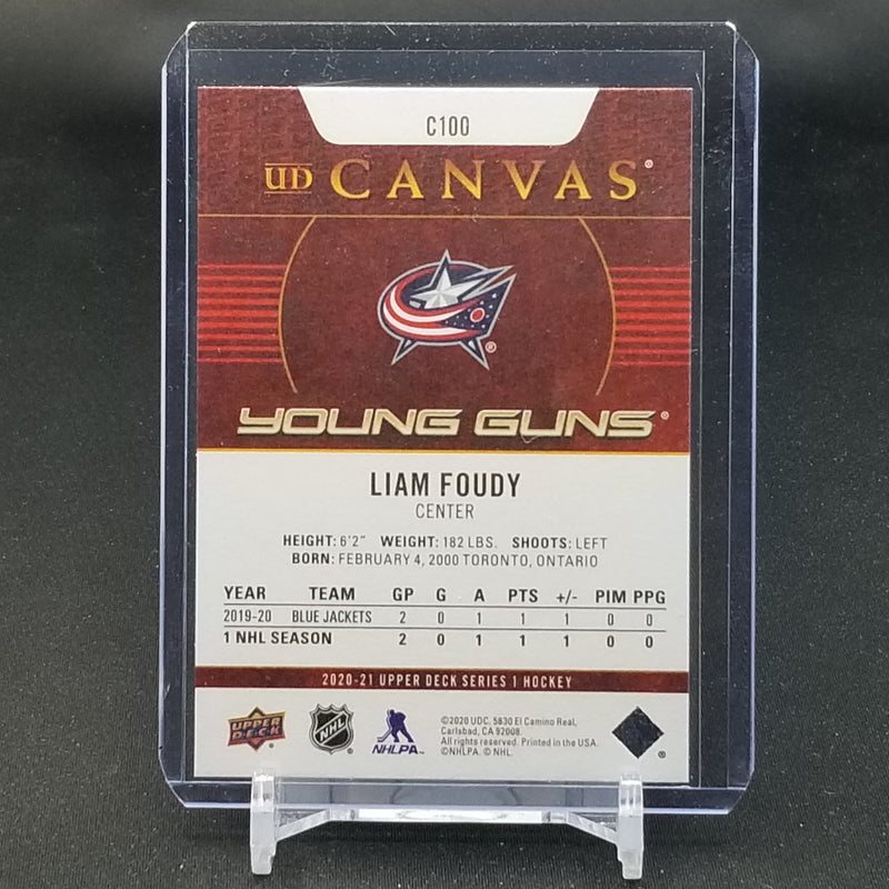 2020 UPPER DECK SERIES ONE - UD CANVAS - YOUNG GUNS - L. FOUDY -
