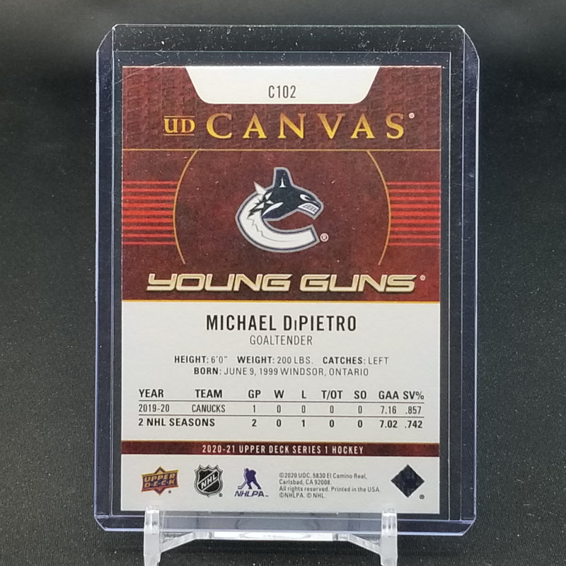 2020 UPPER DECK SERIES ONE - UD CANVAS - YOUNG GUNS - M. DIPIETRO -