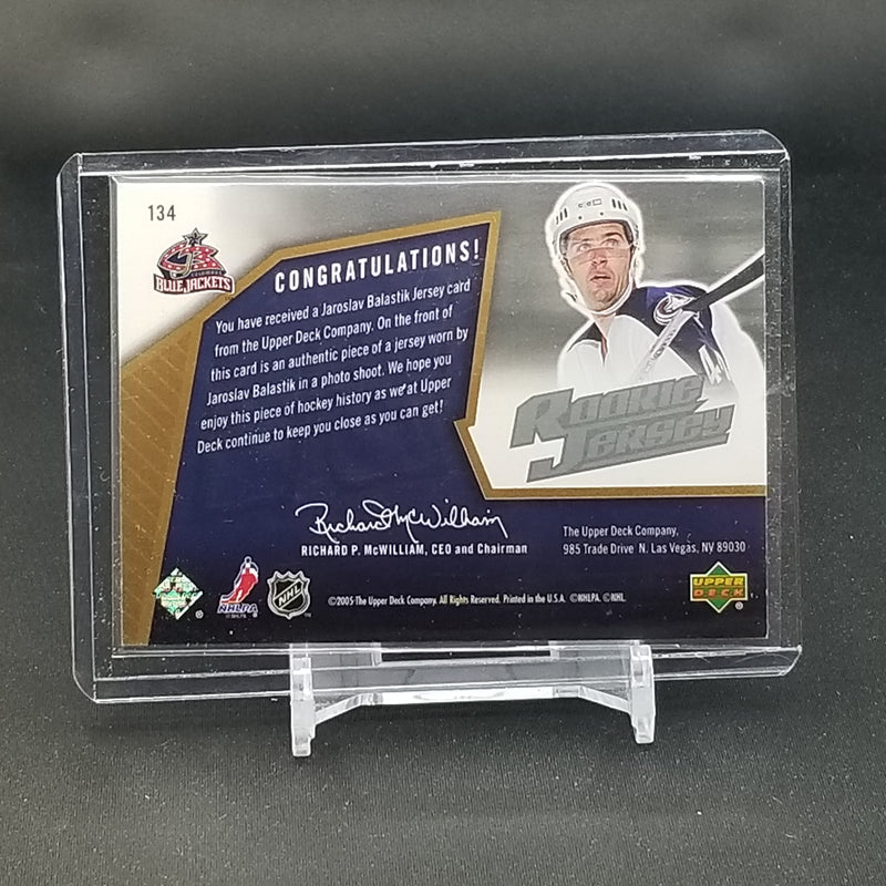 2005 UPPER DECK SPX - J. BALASTIK - #134 - #'D/1999 - RELIC - RC