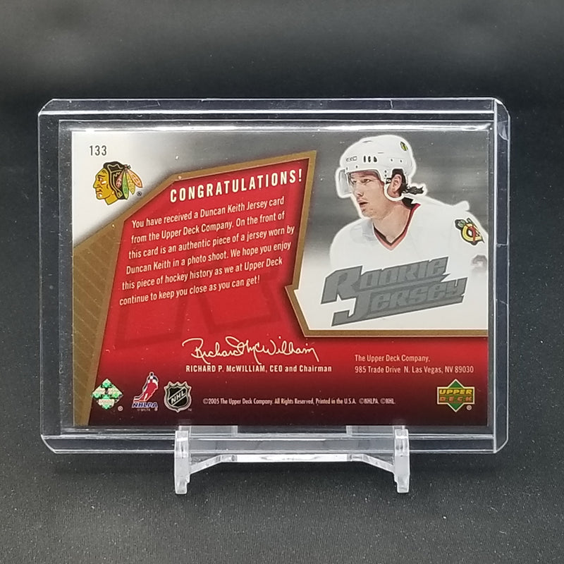 2005 UPPER DECK SPX - ROOKIE JERSEY - D. KEITH - #133 - #'D/1999 - RELIC - RC