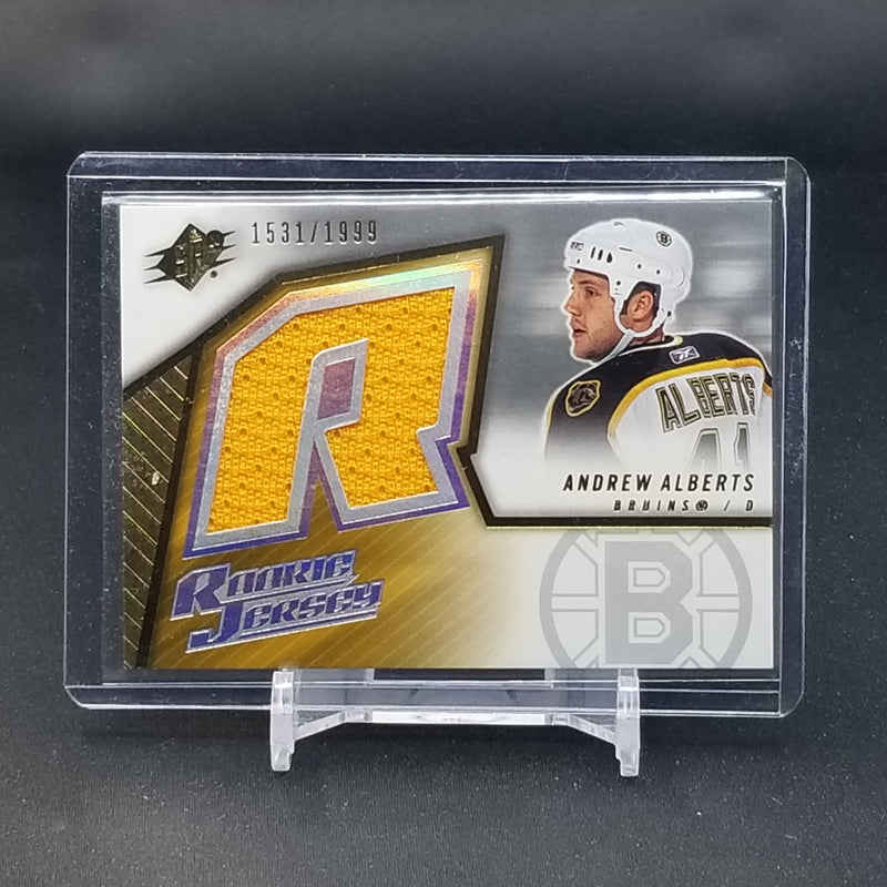 2005 UPPER DECK SPX - A. ALBERTS - #137 - #'D/1999 - RELIC - RC