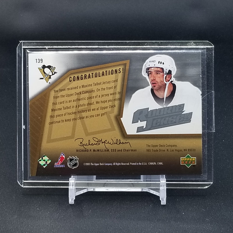 2005 UPPER DECK SPX - M. TALBOT - #139 - #'D/1999 - RELIC - RC