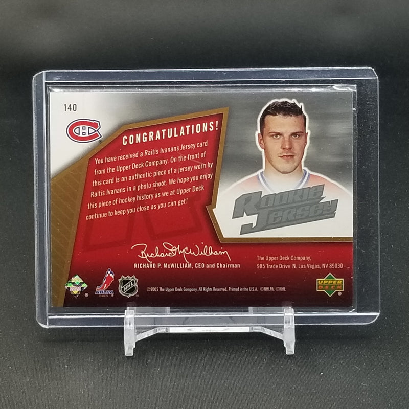 2005 UPPER DECK SPX - R. IVANANS - #140 - #'D/1999 - RELIC - RC