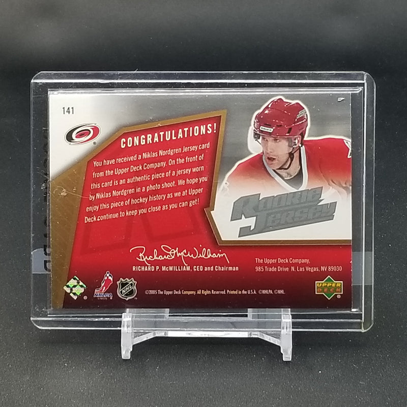 2005 UPPER DECK SPX - N. NORDGREN - #141 - #'D/1999 - RELIC - RC
