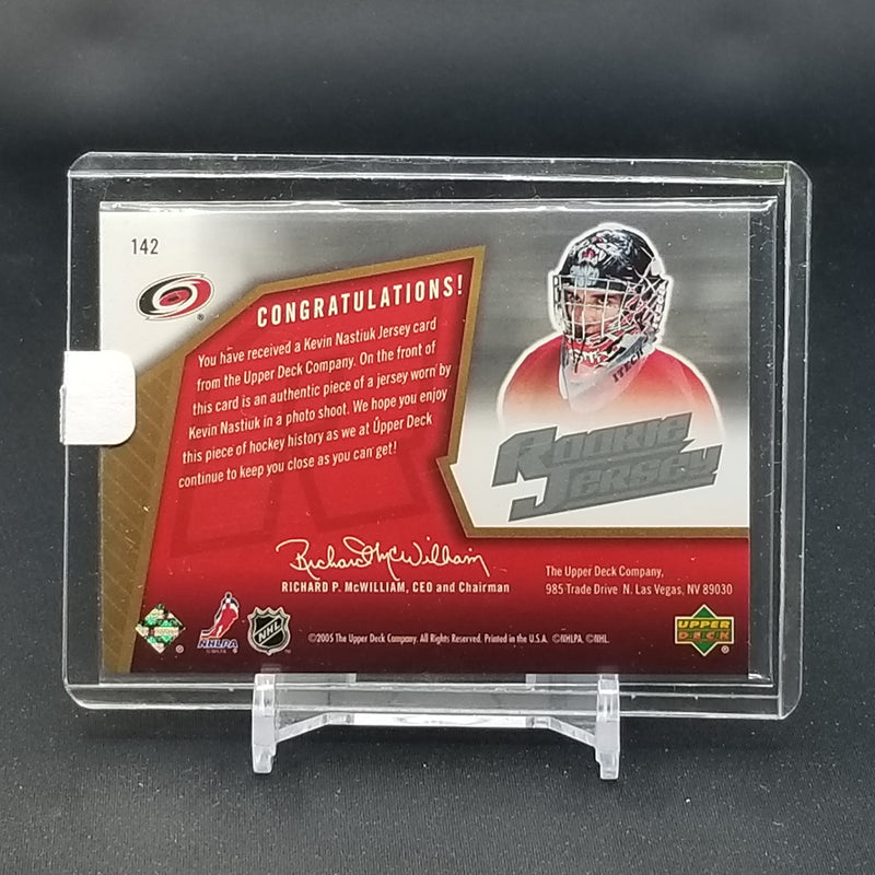 2005 UPPER DECK SPX - K. NASTIUK - #142 - #'D/1999 - RELIC - RC