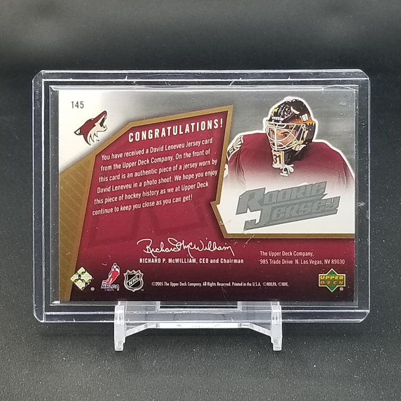 2005 UPPER DECK SPX - D. LENEVEU - #145 - #'D/1999 - RELIC - RC
