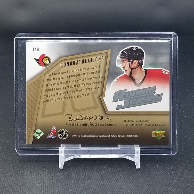 2005 UPPER DECK SPX - P. EAVES - #149 - #'D/1999 - RELIC - RC