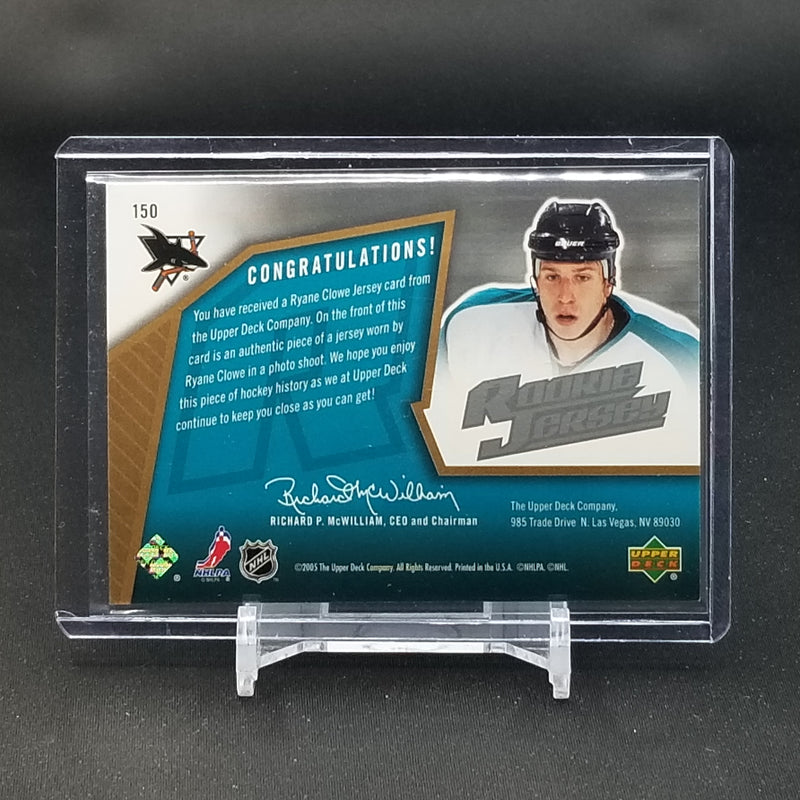 2005 UPPER DECK SPX - R. CLOWE - #150 - #'D/1999 - RELIC - RC