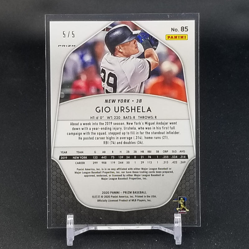 2020 PANINI PRIZM - WHITE DISCO PRIZM - G. URSHELA - #85 - #'D/5