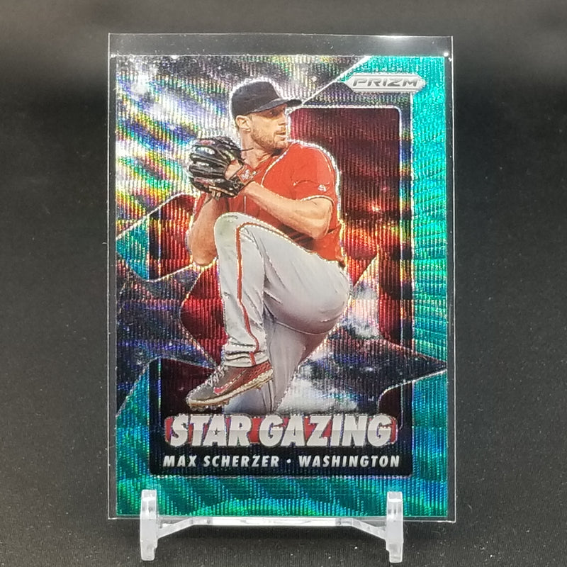 2020 PANINI PRIZM - STAR GAZING - TEAL PRIZM WAVE - M. SCHERZER -