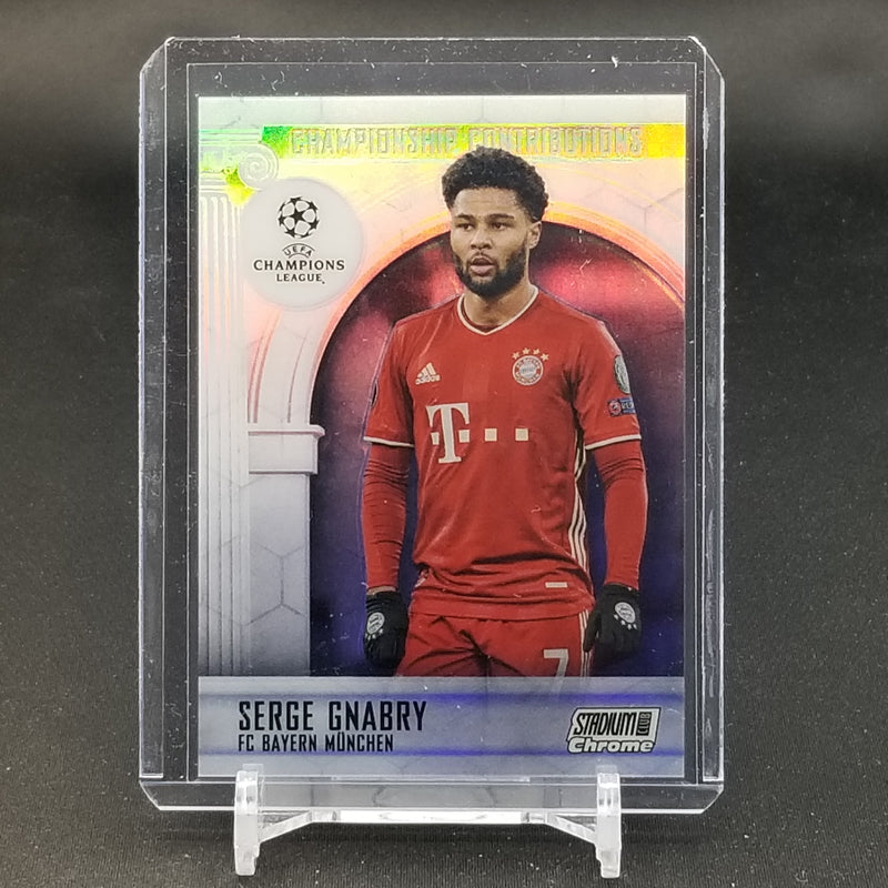 2021 TOPPS STADIUM CLUB CHROME - CHAMPIONSHIP CONTRIBUTIONS - S. GNABRY -