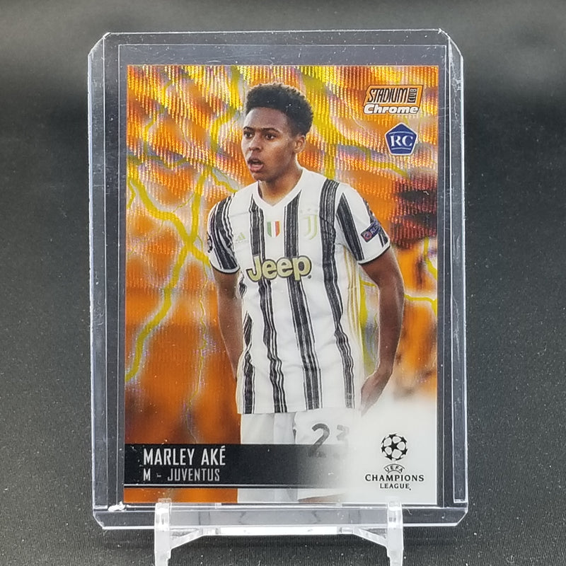 2021 TOPPS STADIUM CLUB CHROME - ORANGE ELECTRIC REFRACTOR - M. AKE -