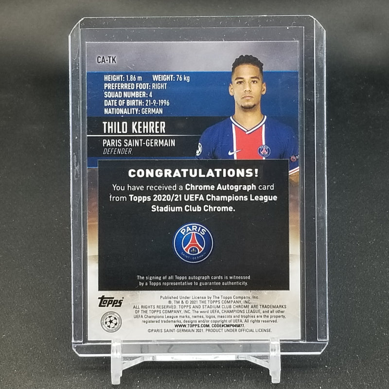 2021 TOPPS STADIUM CLUB CHROME - T. KEHRER -