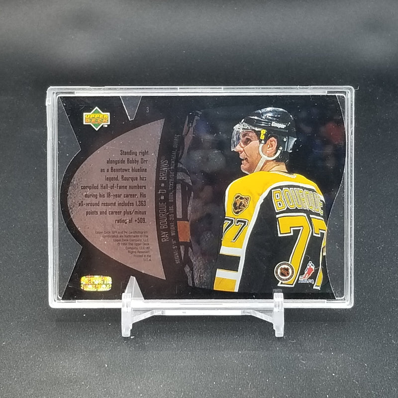 1997 UPPER DECK SPX - DIE CUT - R. BOURQUE -