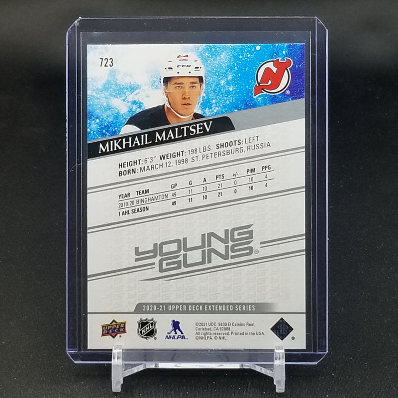 2020 UPPER DECK EXTENDED SERIES - YOUNG GUNS - M. MALTSEV -