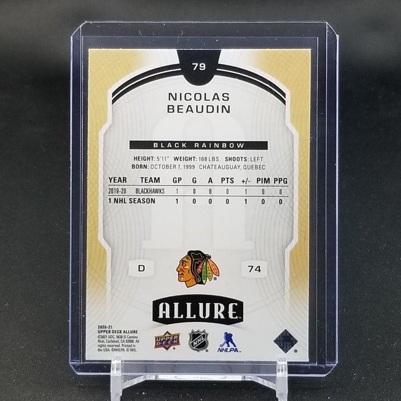 2020 UPPER DECK ALLURE - BLACK RAINBOW - N. BEAUDIN -