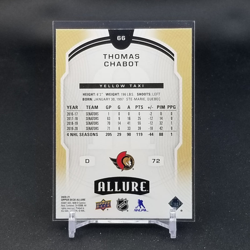 2020 UPPER DECK ALLURE - YELLOW TAXI - T. CHABOT -