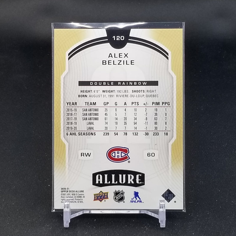 2020 UPPER DECK ALLURE - DOUBLE RAINBOW - A. BELZILE -