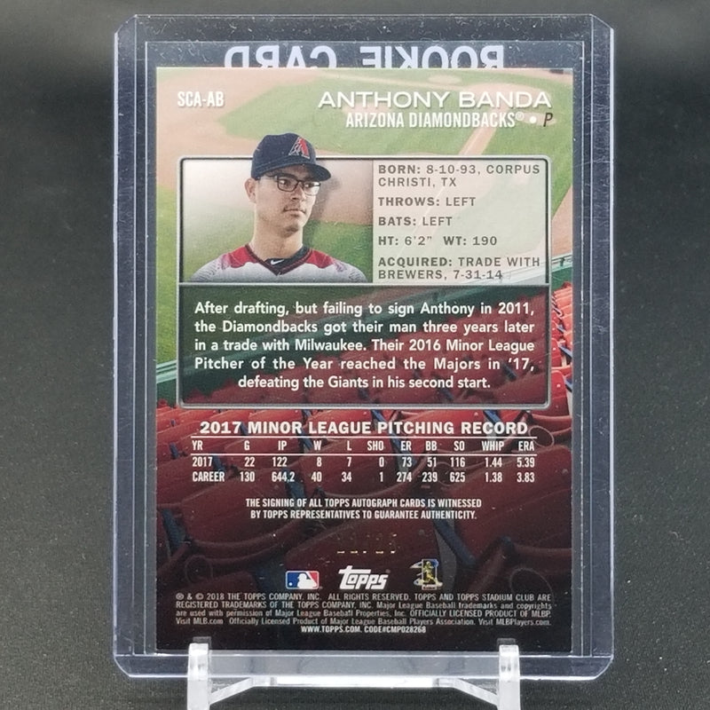 2018 TOPPS STADIUM CLUB - A. BANDA -