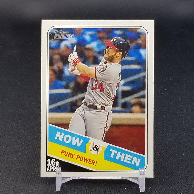 2018 TOPPS HERITAGE - NOW & THEN - SELECT  PLAYER BELOW