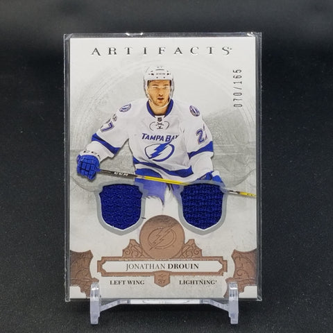 2017 UPPER DECK ARTIFACTS - J. DROUIN - #59 - #'D/165 - DUAL RELICS