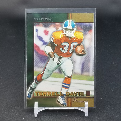 1996 THE SCORE BOARD - NFL LASERS - T. DAVIS - #54