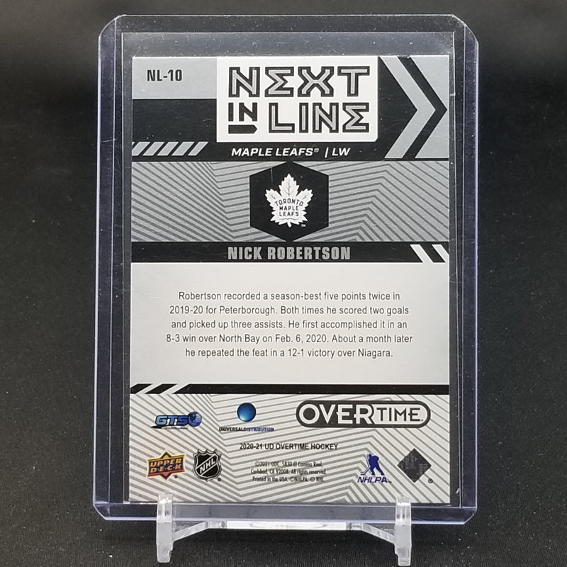 2020 UPPER DECK OVERTIME - NEXT INLINE - N. ROBERTSON -
