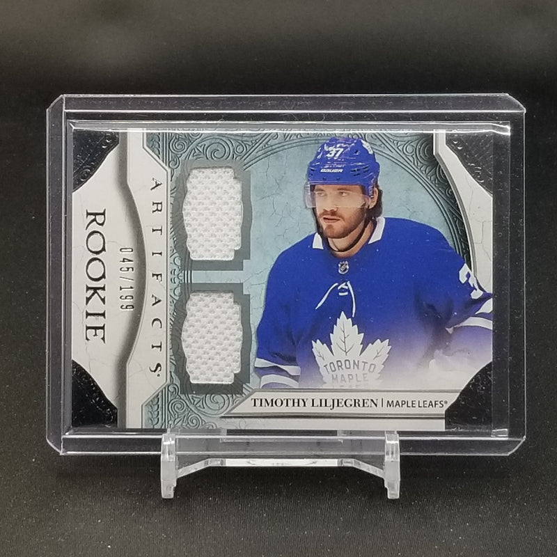 2020 UPPER DECK ARTIFACTS - ROOKIE - T. LILJEGREN - #176 - #'D/199 - DUAL RELIC