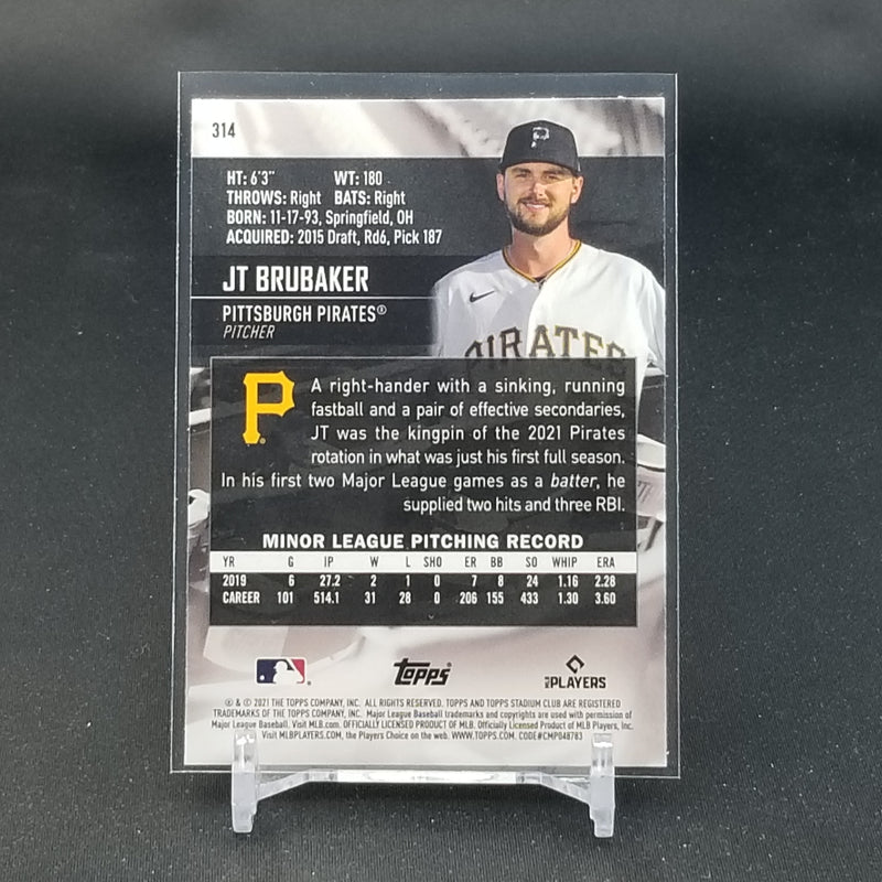 2021 TOPPS STADIUM CLUB CHROME - J. BRUBAKER -