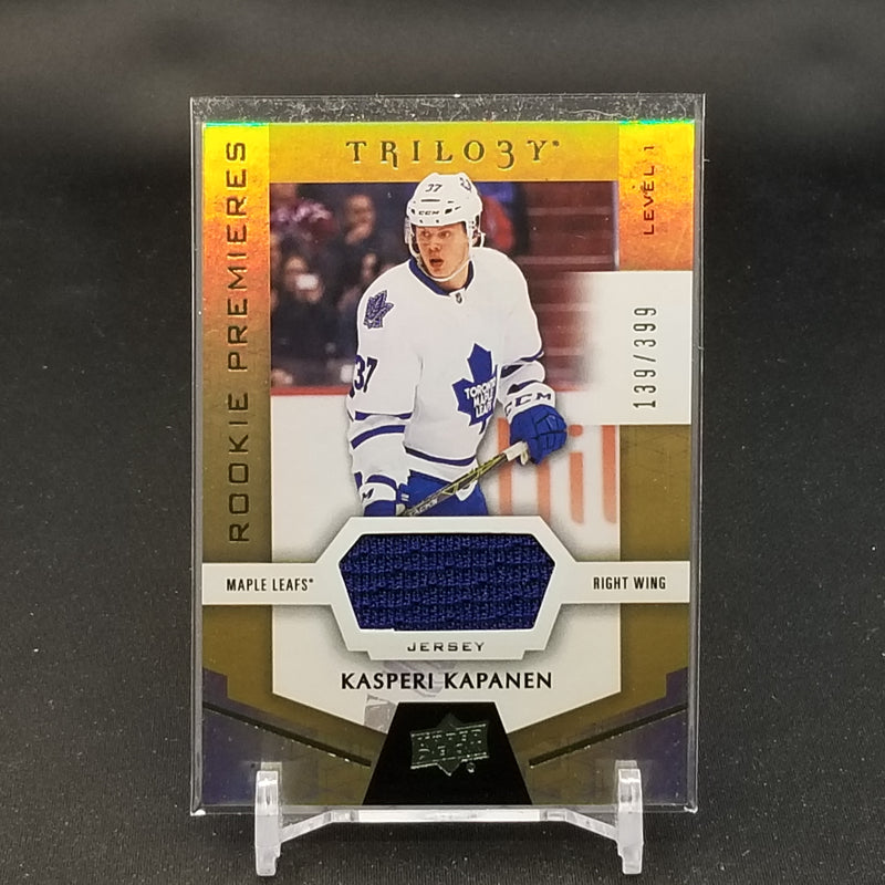 2016 UPPER DECK TRILOGY - ROOKIE PREMIERES - K. KAPANEN - #78 - #'D/399 - RELIC - RC
