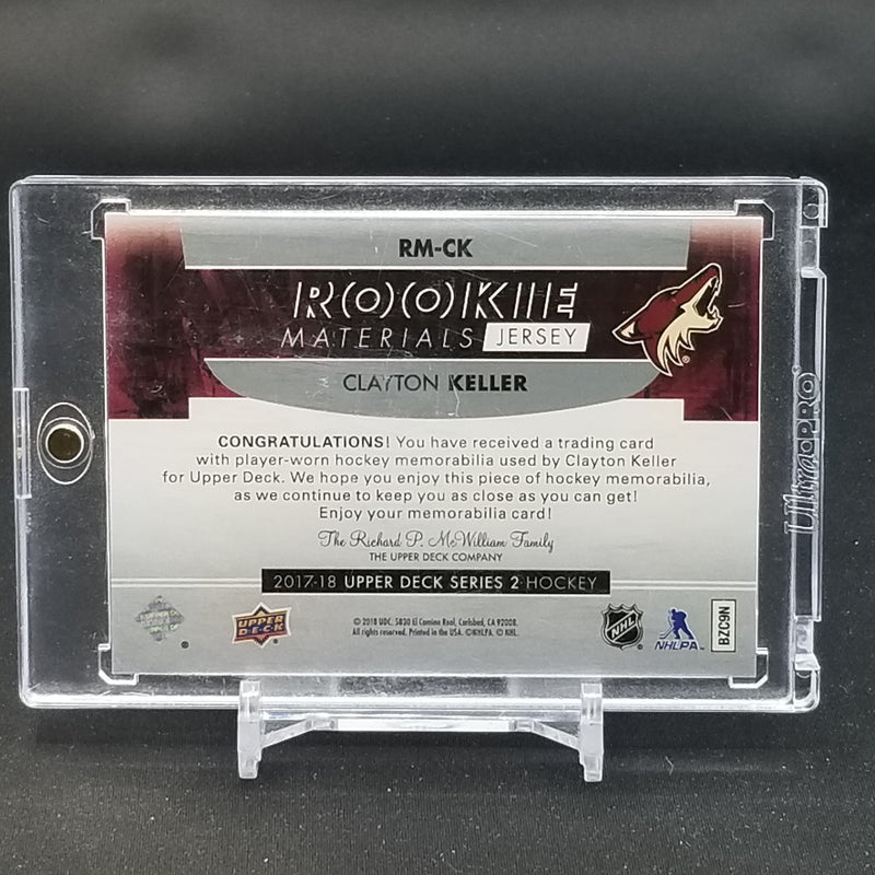 2017 UPPER DECK SERIES TWO - ROOKIE MATERIALS JERSEY - C. KELLER -