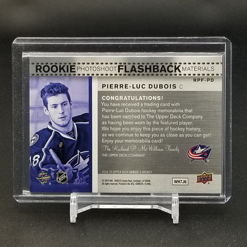 2018 UPPER DECK SERIES TWO - ROOKIE PHOTOSHOOT FLASHBACK - P. DUBOIS -