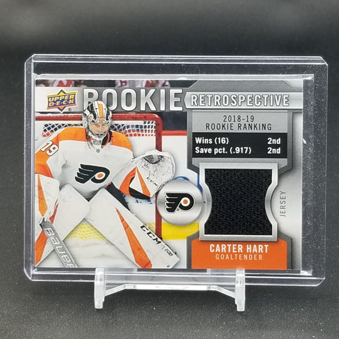 2019 UPPER DECK SERIES ONE - ROOKIE RETROSPECTIVE - C. HART - #RR-CH - DUAL RELIC