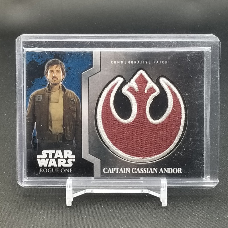 2016 TOPPS STAR WARS ROGUE ONE - COMMEMORATIVE PATCH - CAPTAIN CASSIAN ANDOR -