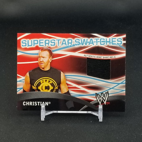 2011 TOPPS WWE - SUPER SWATCHES - CHRISTIAN - RELIC