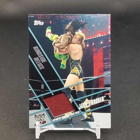 2011 TOPPS WWE - RINGSIDE RELICS - JACK SWAGGER - RELIC