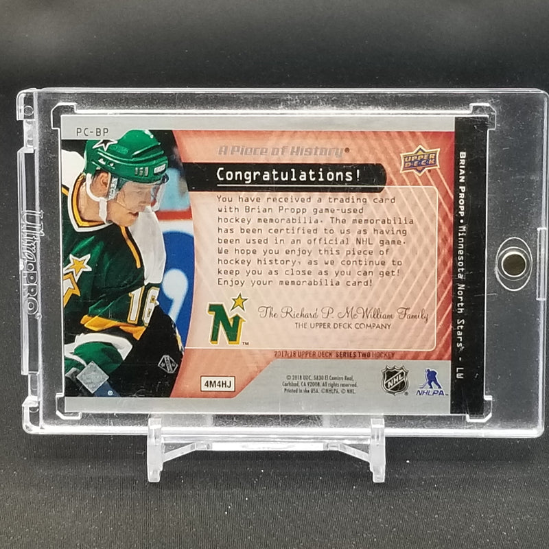 2017 UPPER DECK SERIES TWO - A PIECE OF HISTORY - B. PROPP -
