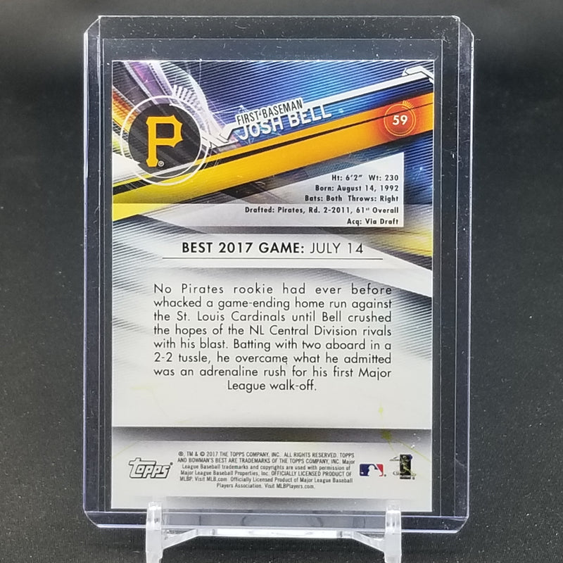 2017 TOPPS BOWMANS BEST - J. BELL -
