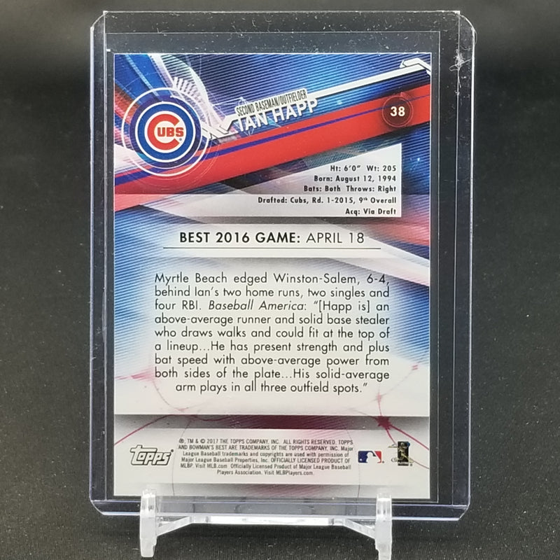 2017 TOPPS BOWMANS BEST - I. HAPP -