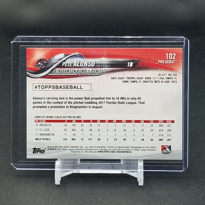 2018 TOPPS PRO DEBUT - P. ALONSO -